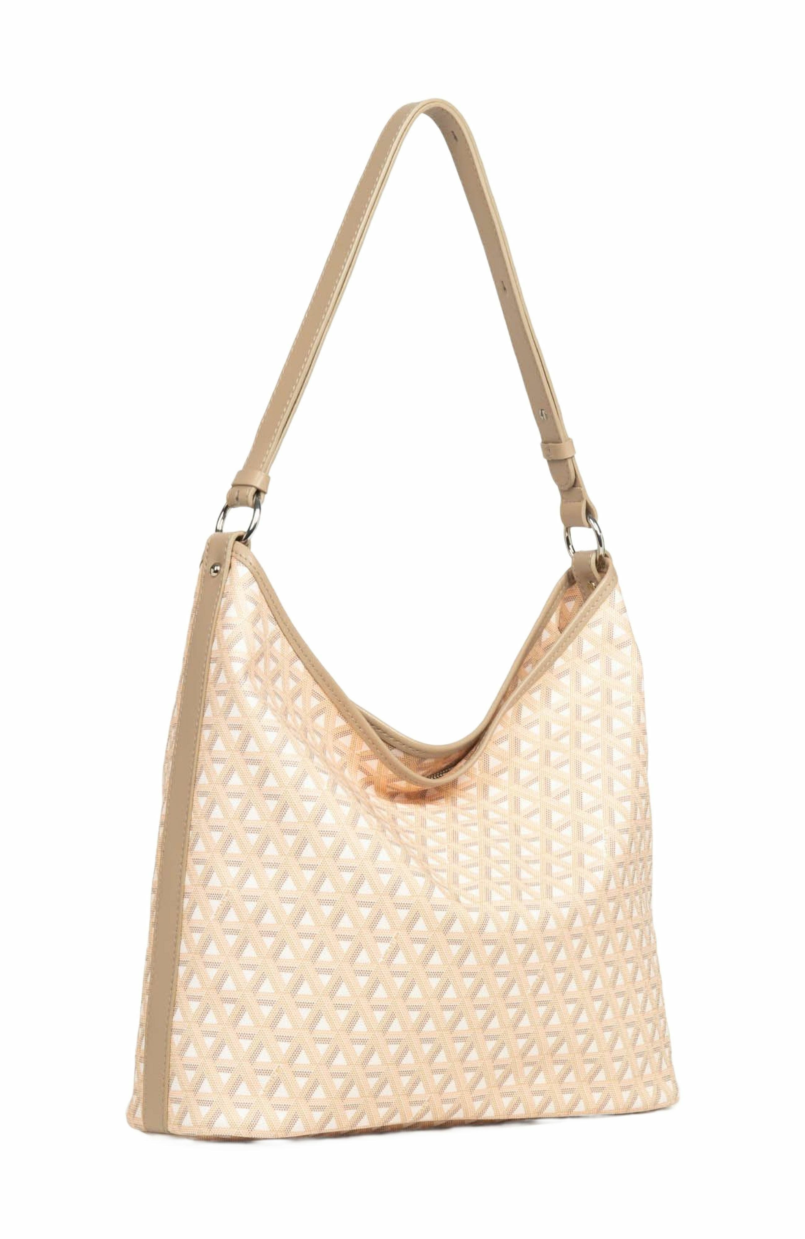 Lancaster Zipped Bucket Bag Ikon IT, Alternate, color, Beige