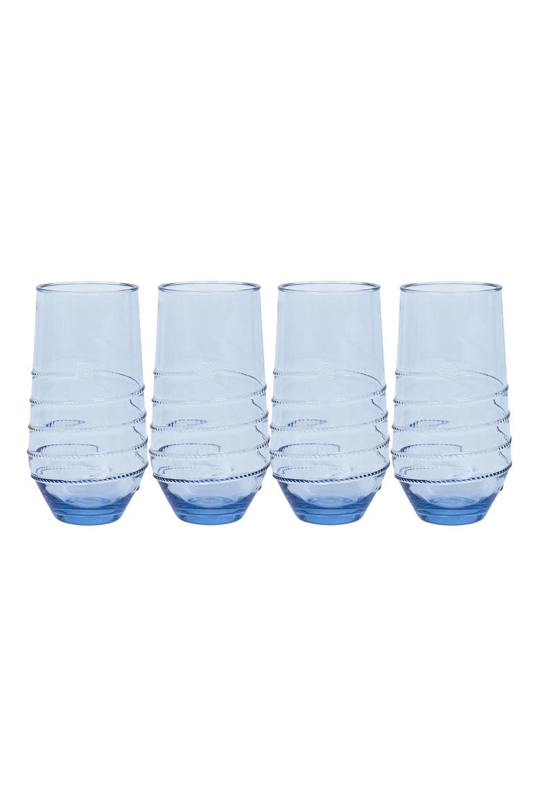 Amalia Set of 4 Acrylic Tumblers, Main, color, OCEAN