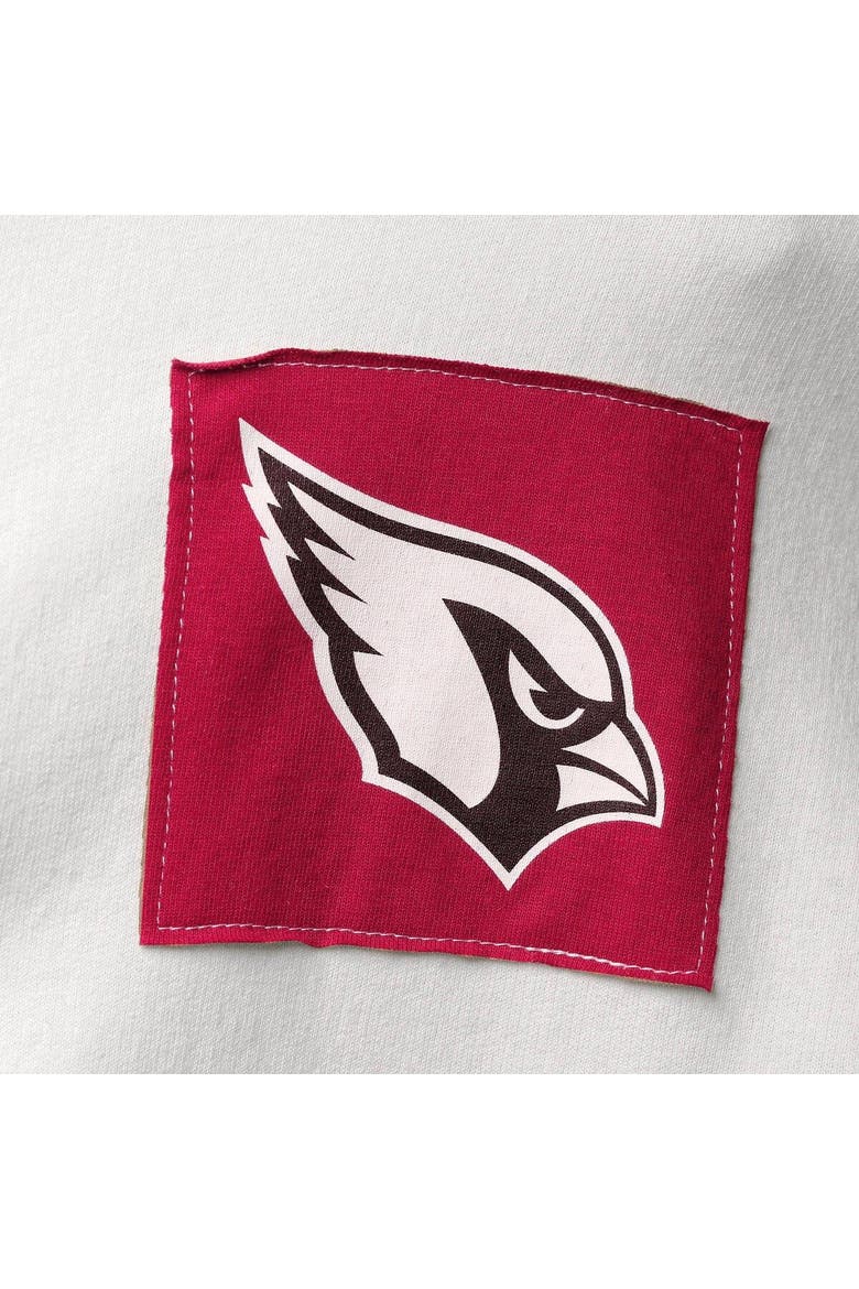 Women's Refried Apparel White Arizona Cardinals Sustainable Crop Dolman Pullover Hoodie, Alternate, color, White