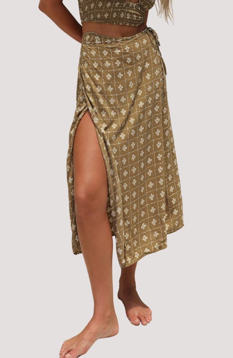 Holiday Wrap Cover-Up Skirt