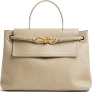 Bottega Veneta Ciao Ciao Knot Detail Leather Top Handle Bag