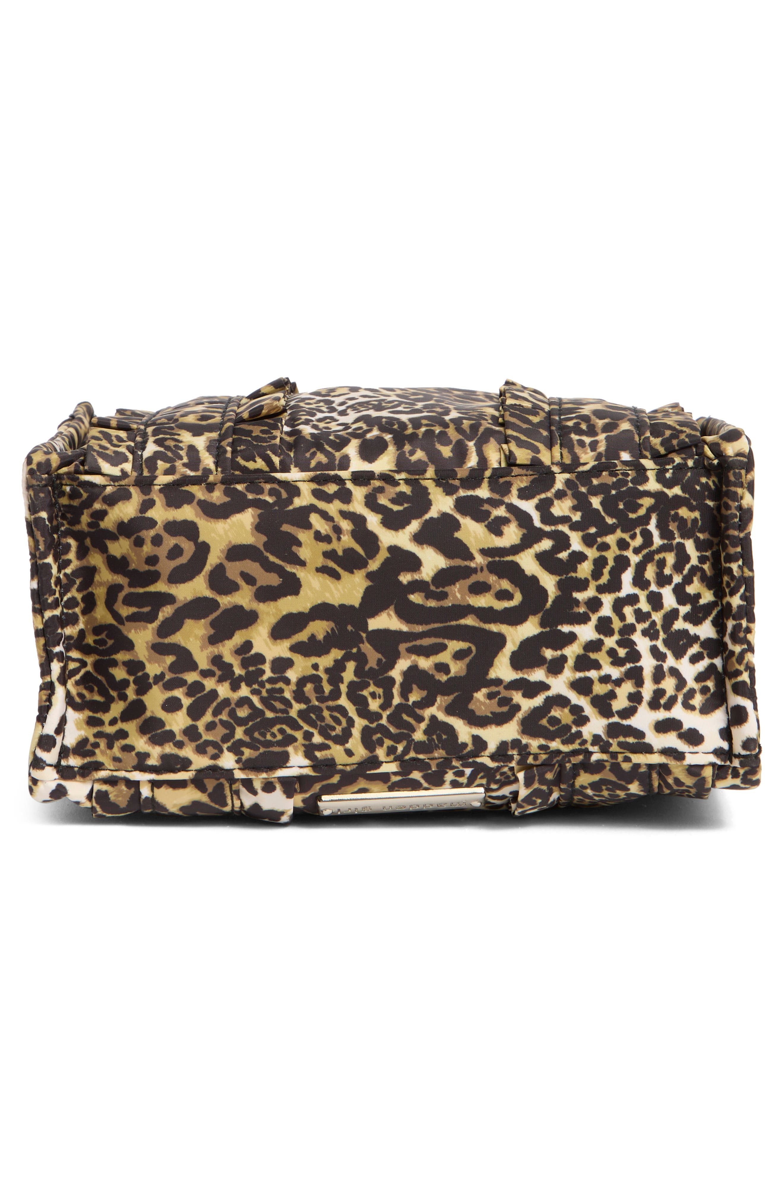 Ruffle Nylon Mini Tote, Alternate, color, LEOPARD