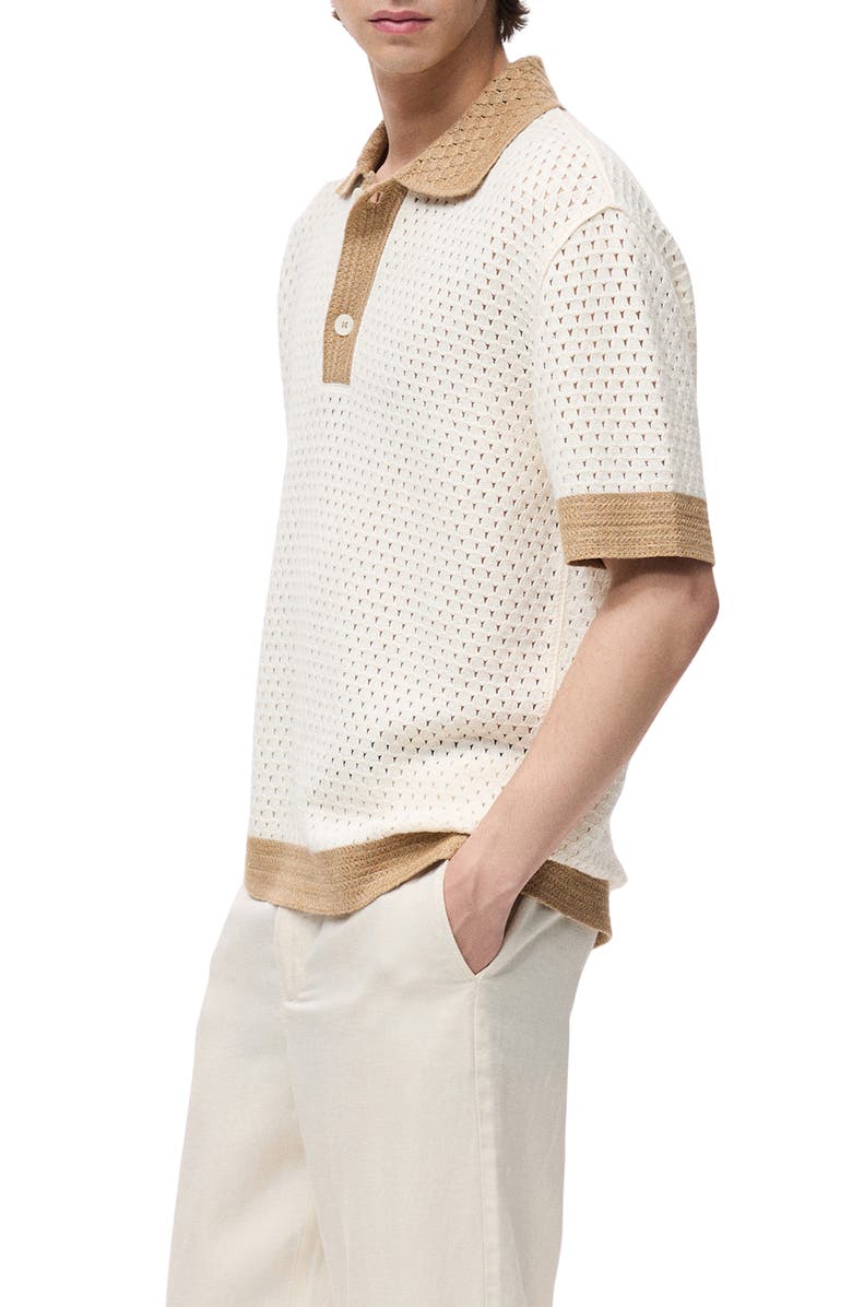 MANGO Open-Stitch Polo, Alternate, color, 