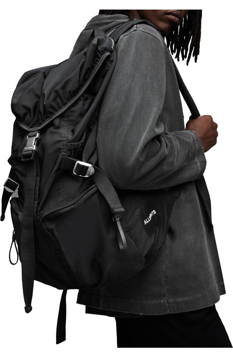 AllSaints Ren Nylon Hiking Backpack, Alternate, color,
