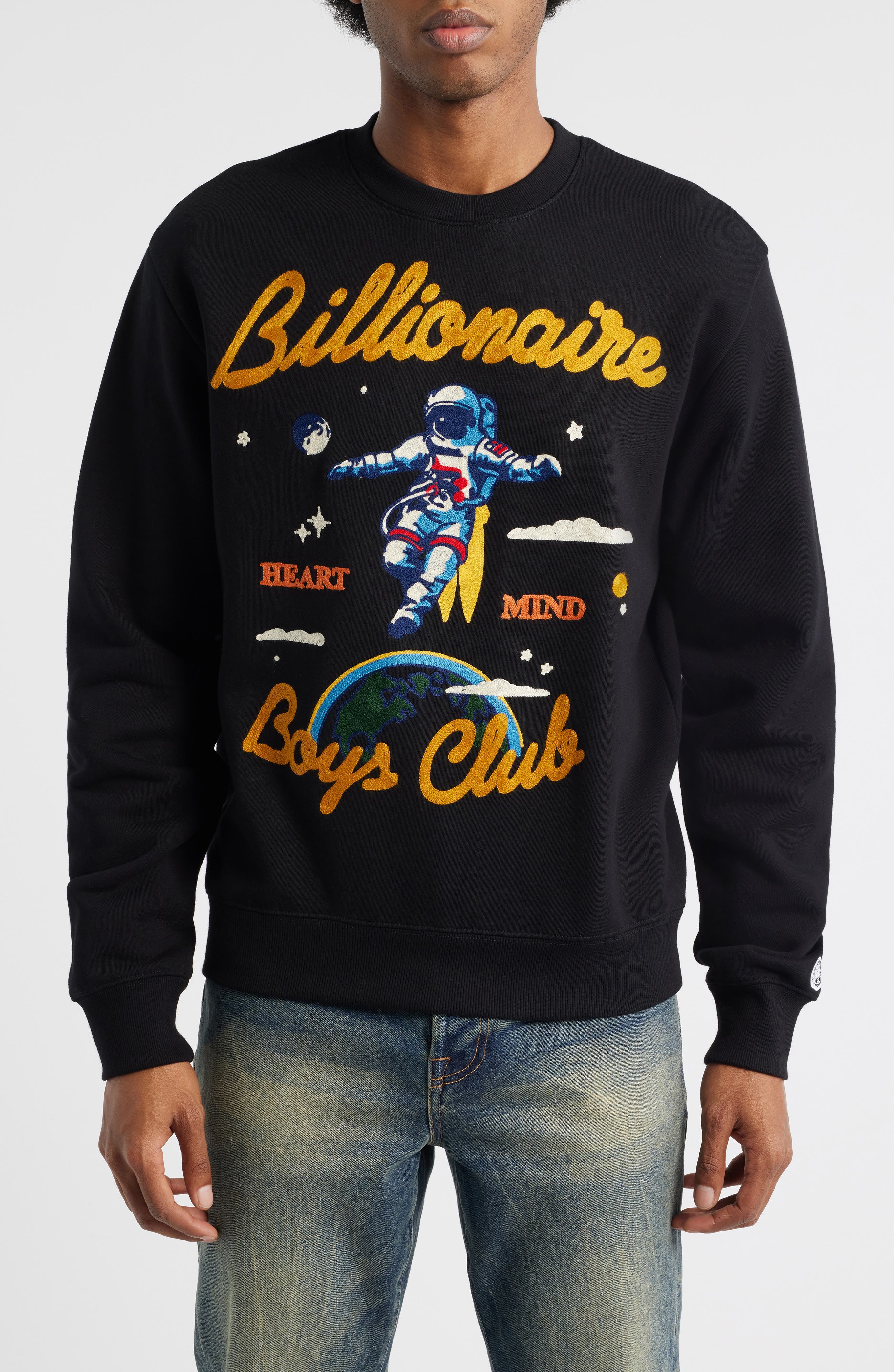 Billionaire Boys Club BB Jet Set Embroidered Graphic Sweatshirt
