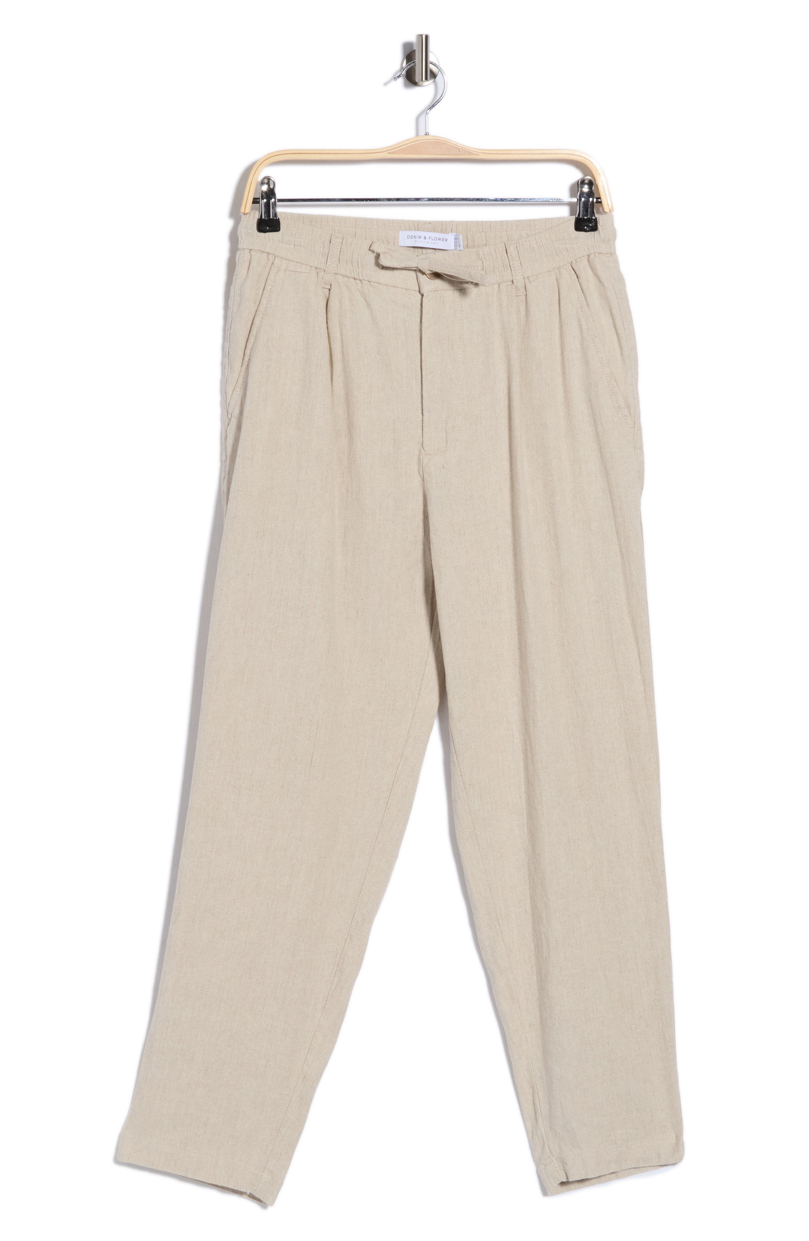 DENIM AND FLOWER Linen & Cotton Blend Pants