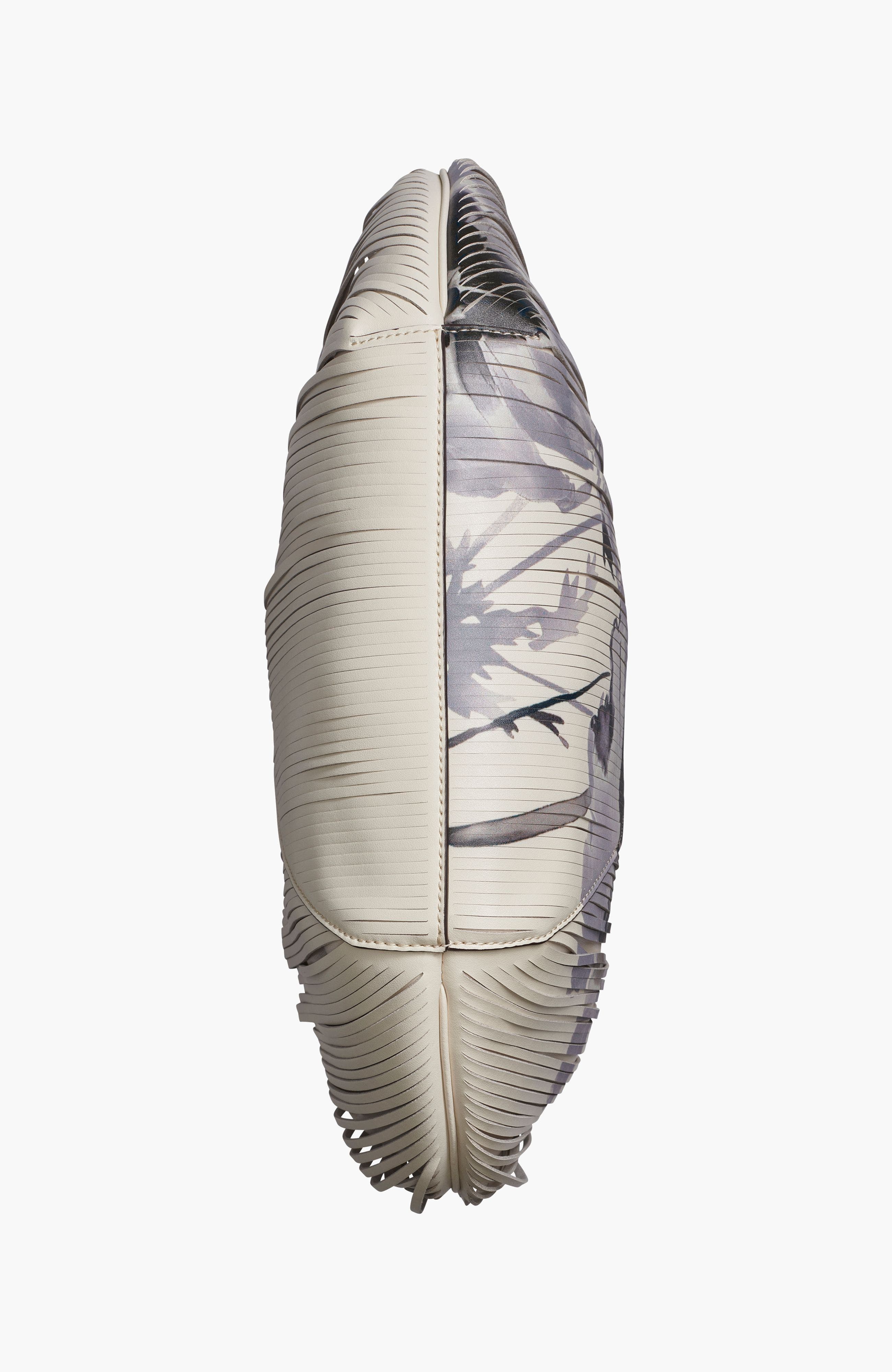 Donna Karan New York Baldwin Large Floral Lasercut Shoulder, Alternate, color, Bone