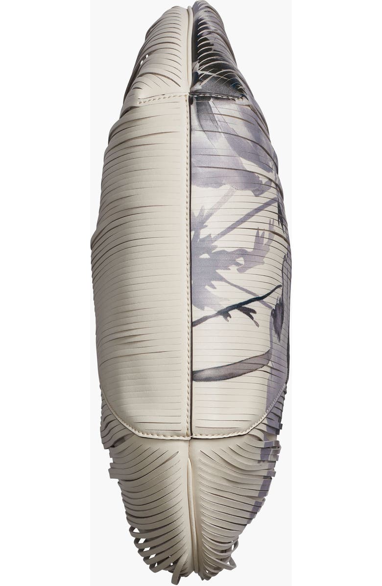 Donna Karan New York Baldwin Large Floral Lasercut Shoulder, Alternate, color, Bone