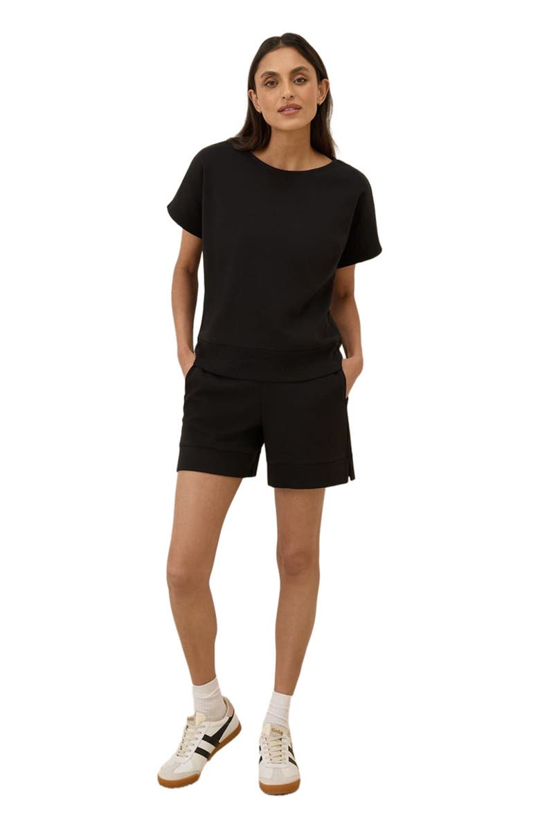 Pact Organic Cotton Airplane Pull On Short, Main, color, Black