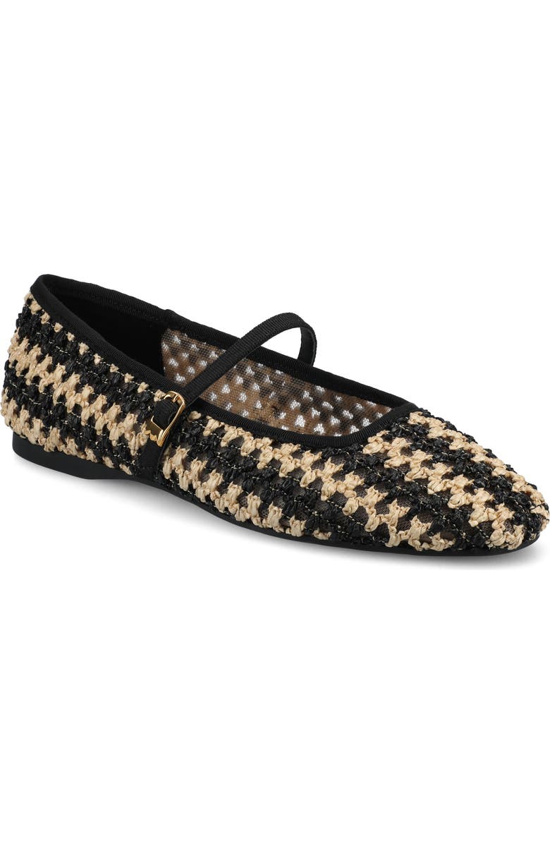 Birdies The Hummingbird Mary Jane, Main, color, Black/Natural Openweave