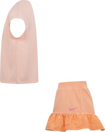 Kids' Sunny Swoosh Graphic T-Shirt & Scooter Skort Set