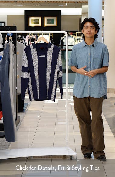 PLEASURES Sounds Cotton Rugby Polo (Men) | Nordstromrack