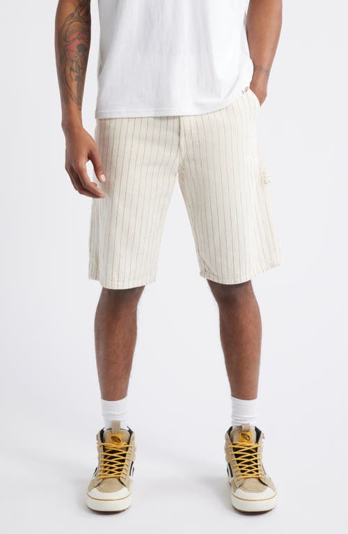 Dickies Service Stripe Canvas Carpenter Shorts In Egret