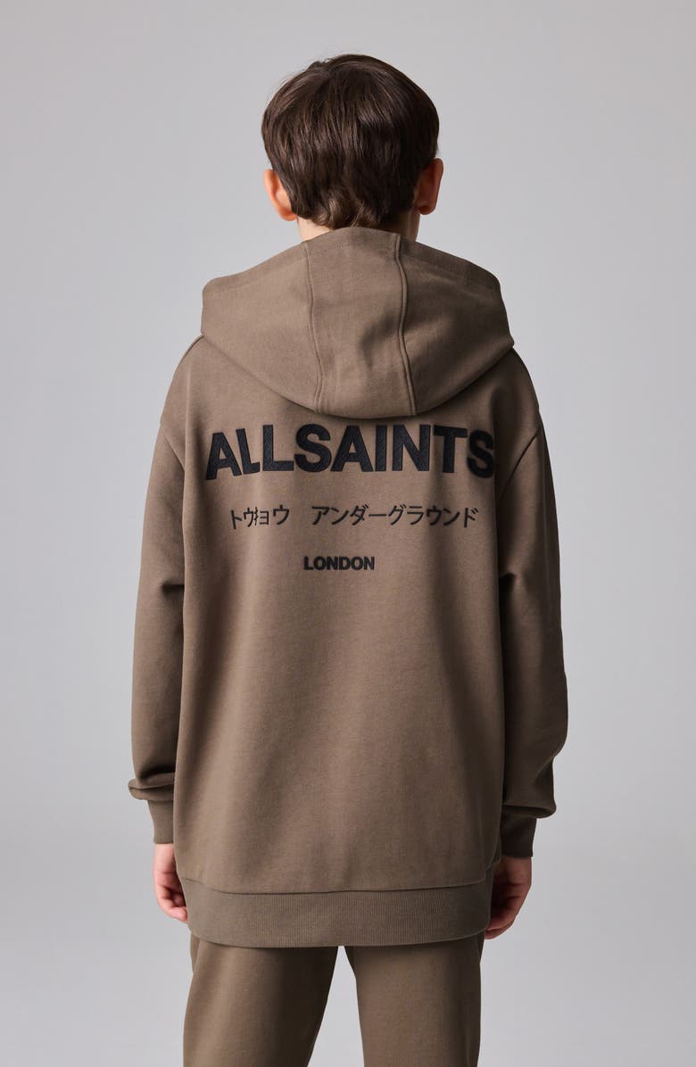smALLSAINTS by ALLSAINTS Kids
 Underground Oversize Logo Hoodie, Alternate, color, 