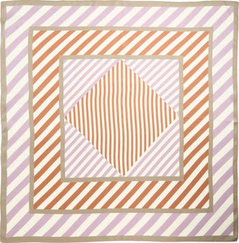 String Square Silk Scarf