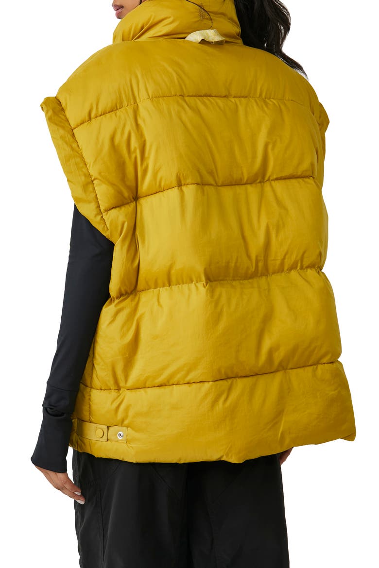 FP Movement In a Bubble Oversize Puffer Vest, Alternate, color, SULFUR SPRINGS