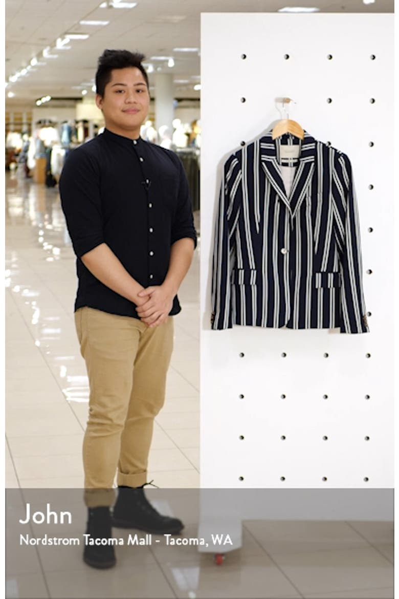 Classic Stripe Tailored Blazer video