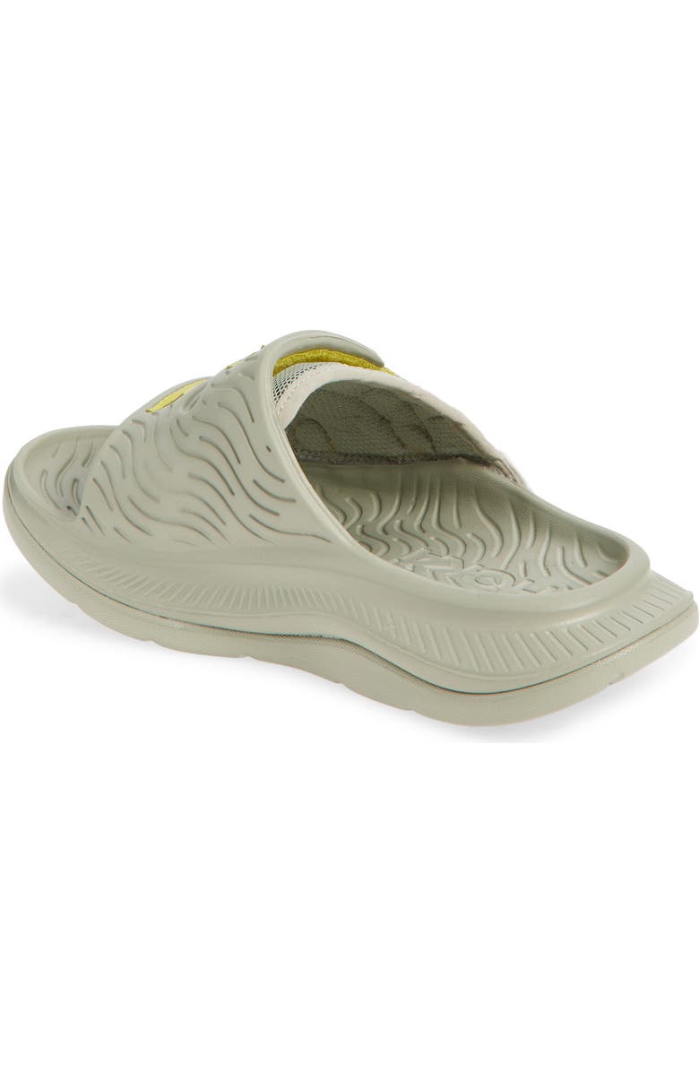 HOKA Ora Luxe Recovery Slide Sandal, Alternate, color, Barley / Aura