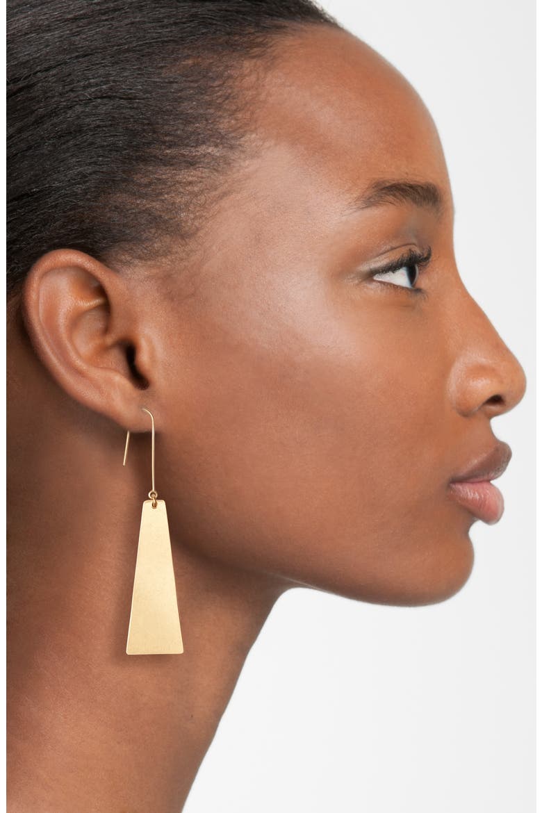 Petaldrop Earrings, Alternate, color, GOLD OX