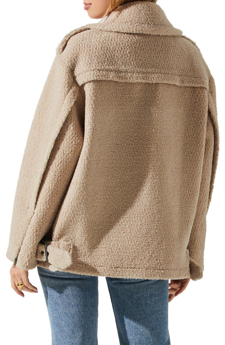 ASTR the Label Layne Fleece Jacket, Alternate, color, Taupe