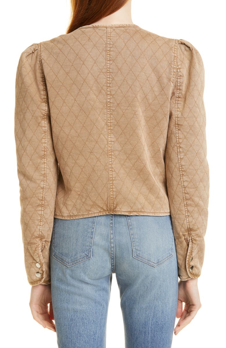 Veronica Beard Camilla Stretch Cotton Quilted Jacket, Alternate, color, 