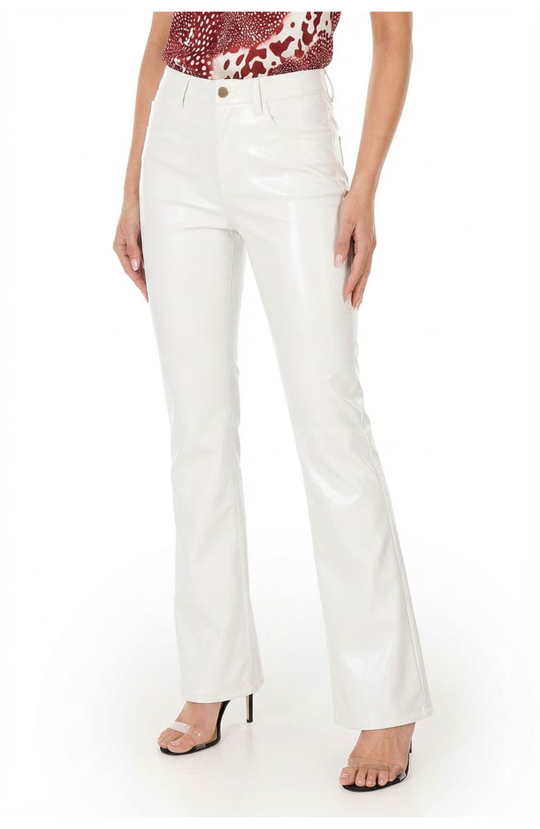 The Noli Shop Aria Flare Jean, Main, color, White