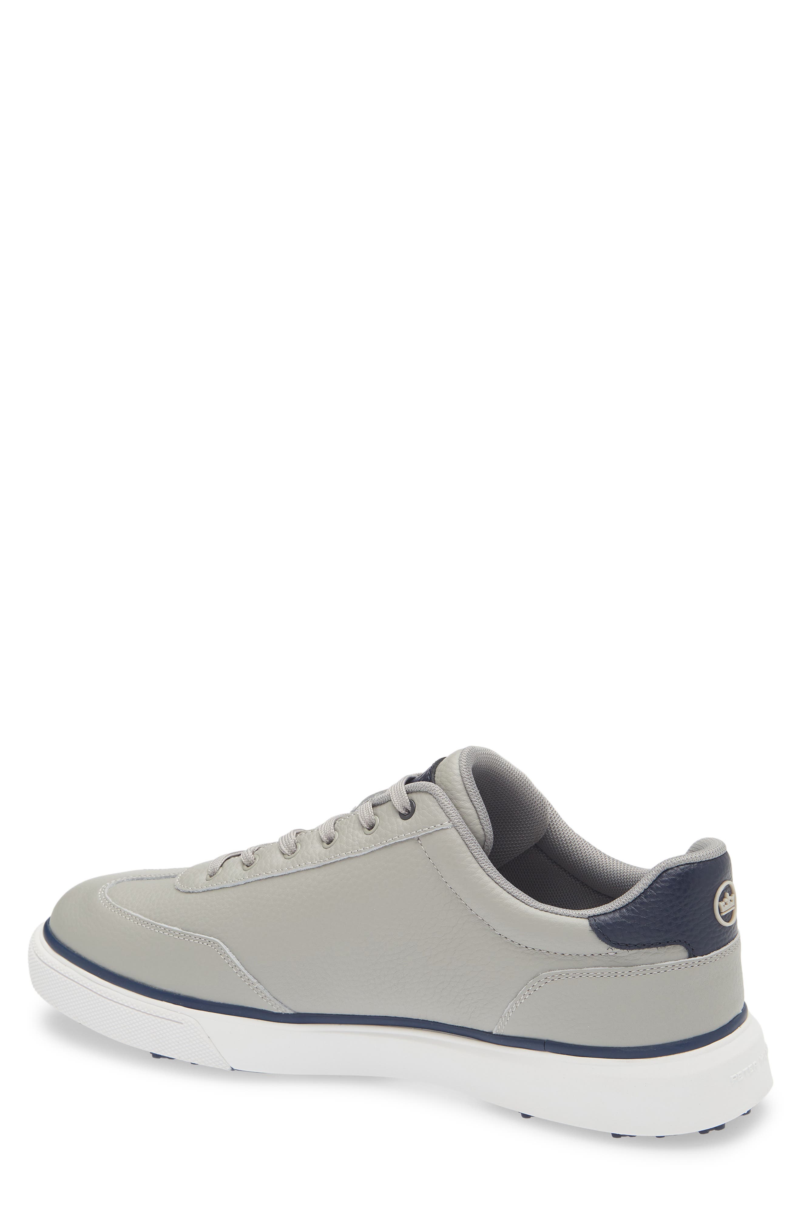 Peter Millar Drift Hybrid Water Resistant Leather Golf Shoe, Alternate, color, British Grey