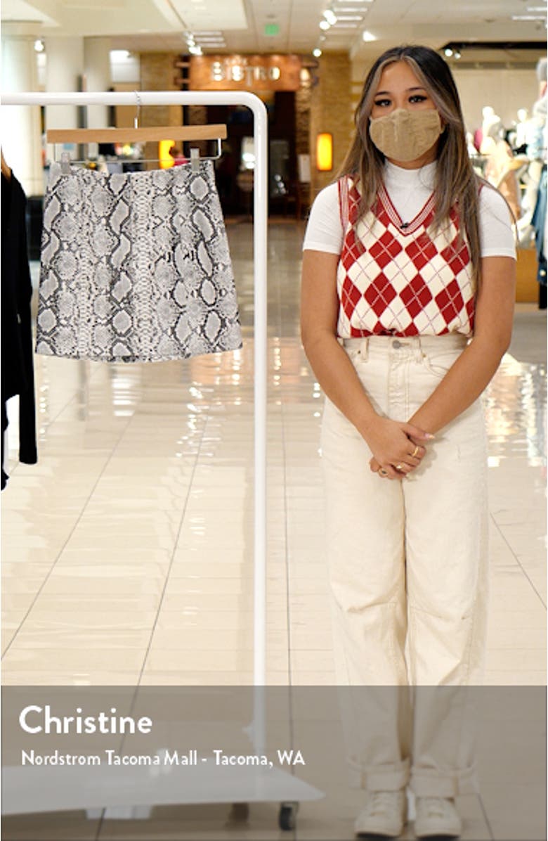 Venture Out Snakeskin Print Miniskirt, sales video thumbnail