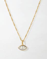 Edge of Ember Marquise Diamond Necklace