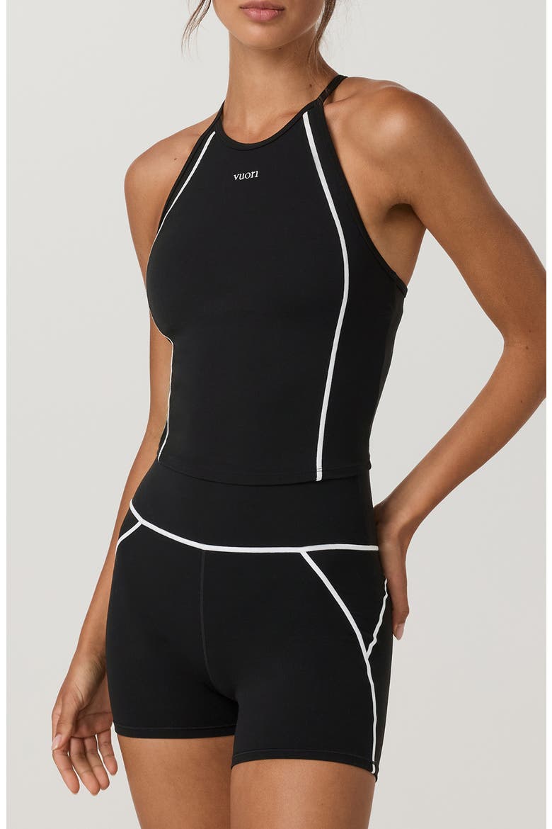 Allthefeels Linework Performance Tank, Alternate, color, BLACK