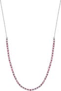 EFFY 18-Inch Sterling Silver Ruby and Diamond Necklace