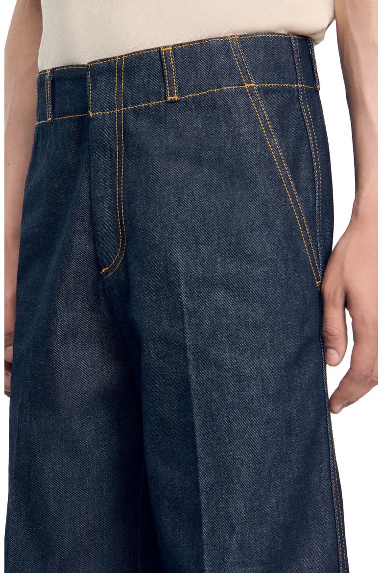Wide-leg jeans, Alternate, color, Raw-denim