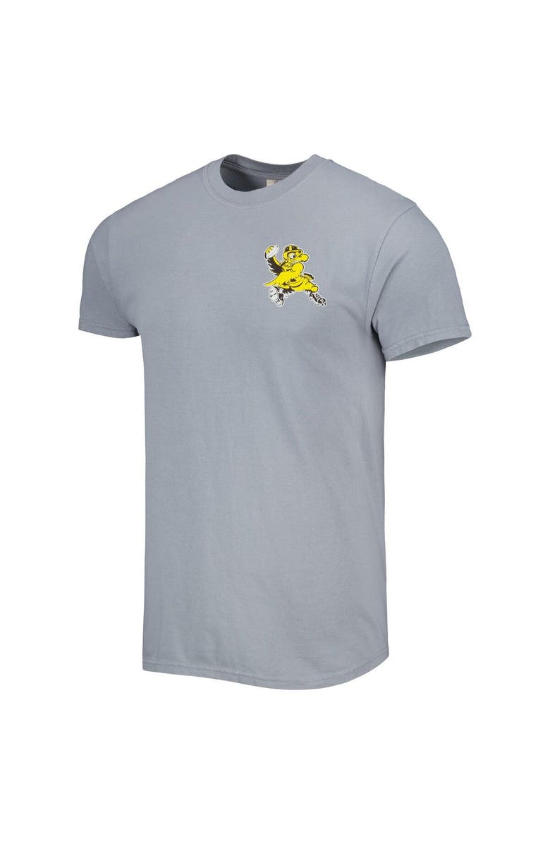 IMAGE ONE Men's Graphite Iowa Hawkeyes Vault State Comfort T-Shirt, Alternate, color, 