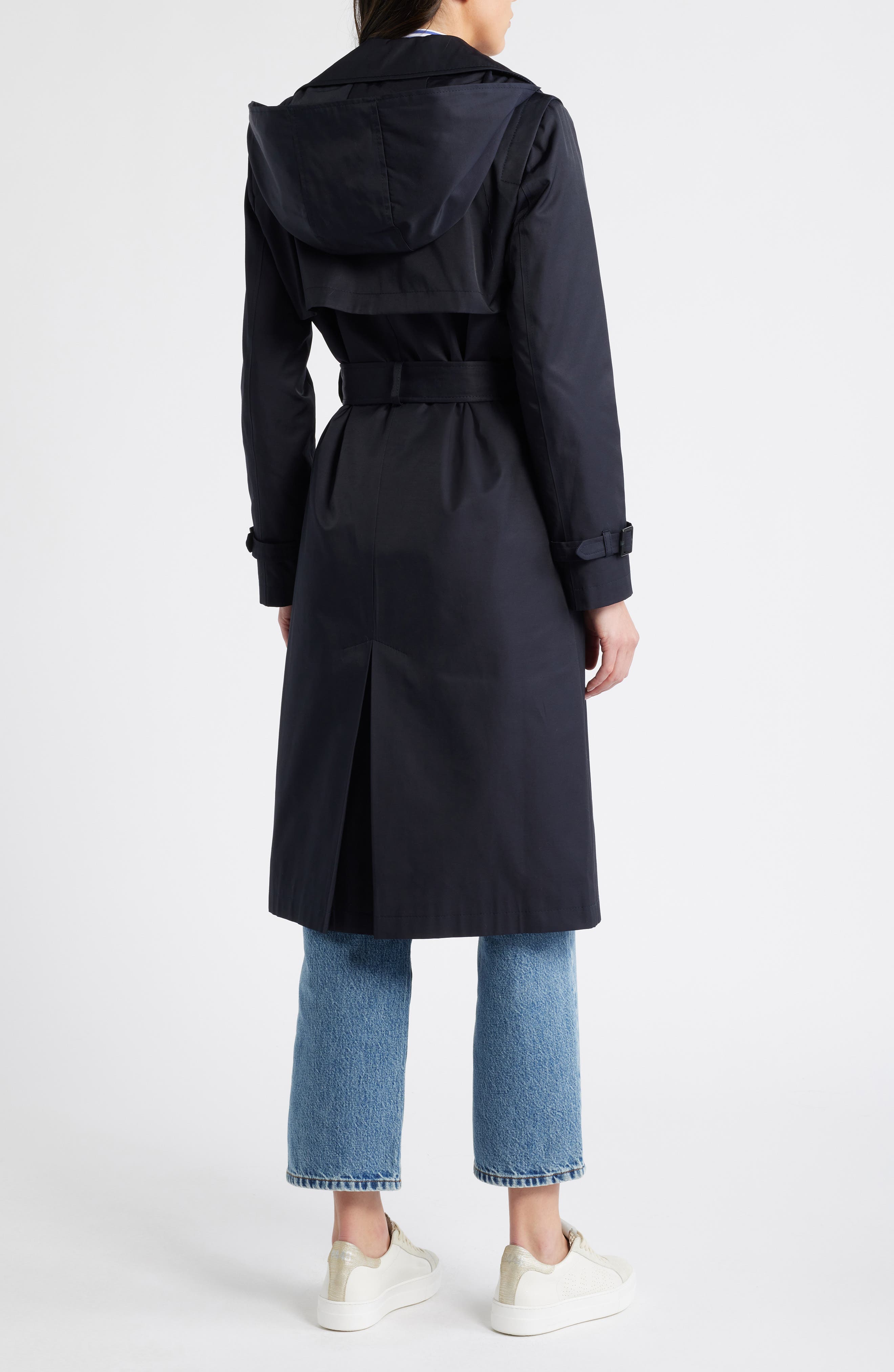 Double Breasted Belted Trench Coat - image 2