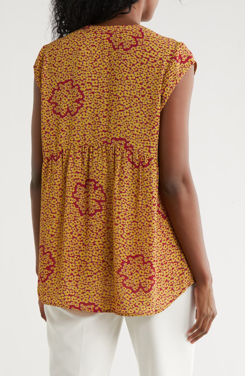 DR2 by Daniel Rainn Flounce Back Split Neck Top, Alternate, color, Red