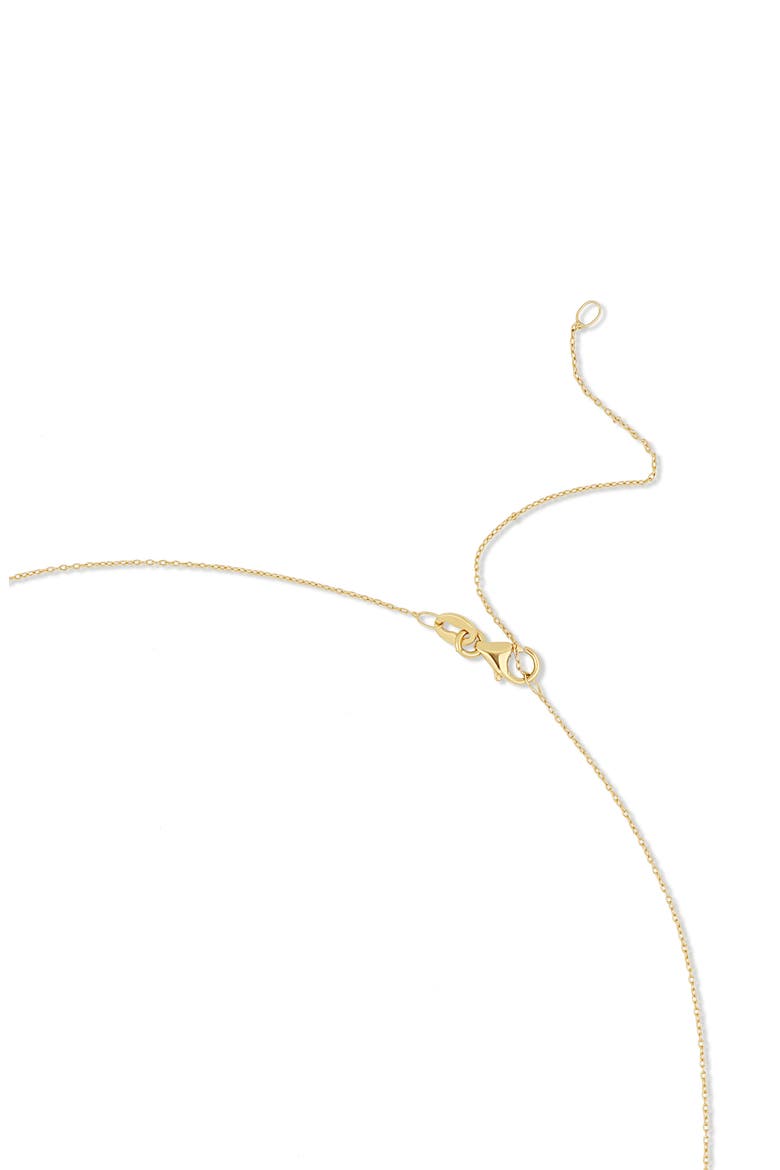14K Yellow Gold Semiprecious Stone Cube Pendant Necklace, Alternate, color, 14K GOLD/ PURPLE