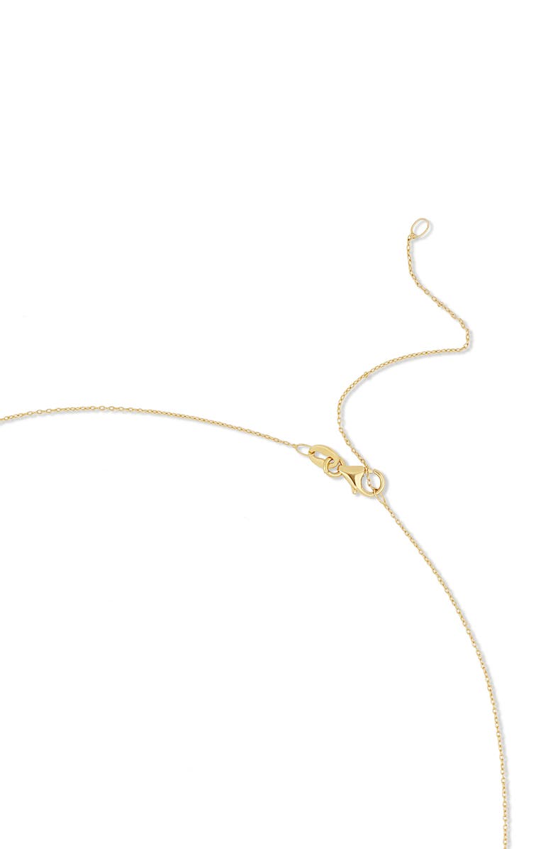 Bony Levy 14K Yellow Gold Semiprecious Stone Cube Pendant Necklace, Alternate, color, 14K Gold/ Purple