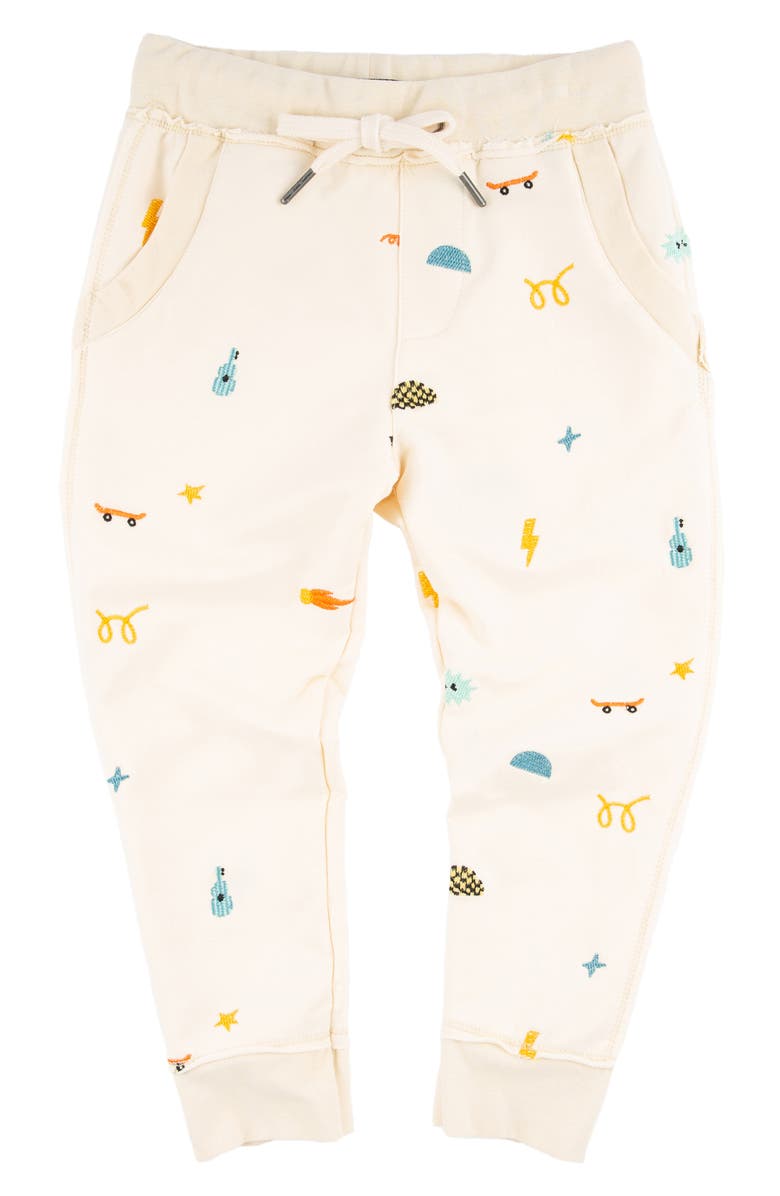 Miki Miette Kids' Ziggy Joggers, Main, color, Cream