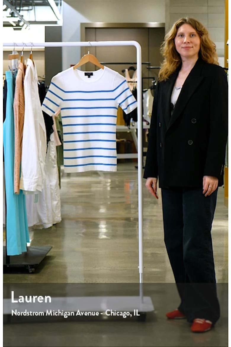 Stripe Short Sleeve Sweater video
