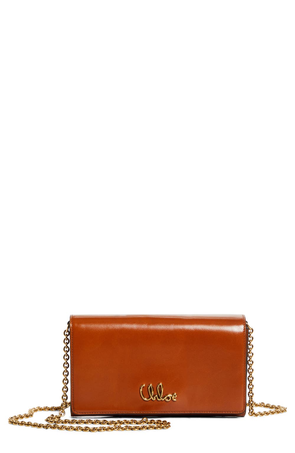 Iconic Wallet on a Chain, color, 26M CLAY BROWN