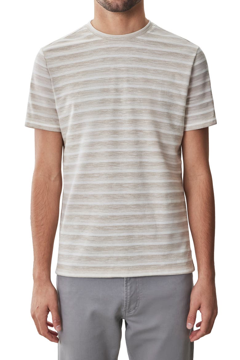 Hockney Stripe Short Sleeve Crewneck T-Shirt, Main, color, TAN