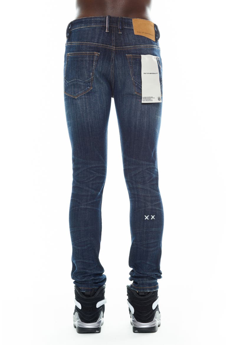 Punk Distressed Super Skinny Jeans, Alternate, color, ENZO