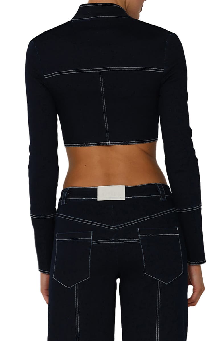 BY.DYLN Cole Cotton Blend Crop Jacket, Alternate, color, 