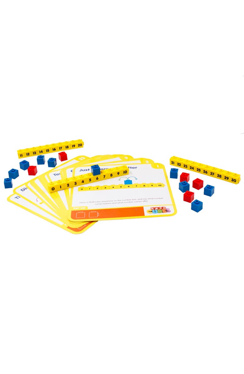 Junior Learning Mathcubes Number Lines 30 Activity Set, Alternate, color, Multicolored