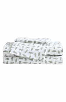 Laurel Leaves 200 Thread Count Cotton Percale Twin Sheet Set