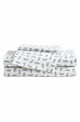 Laurel Leaves 200 Thread Count Cotton Percale Twin Sheet Set