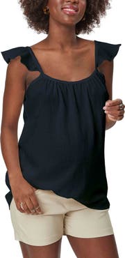 Stowaway Collection Gauze Maternity Top