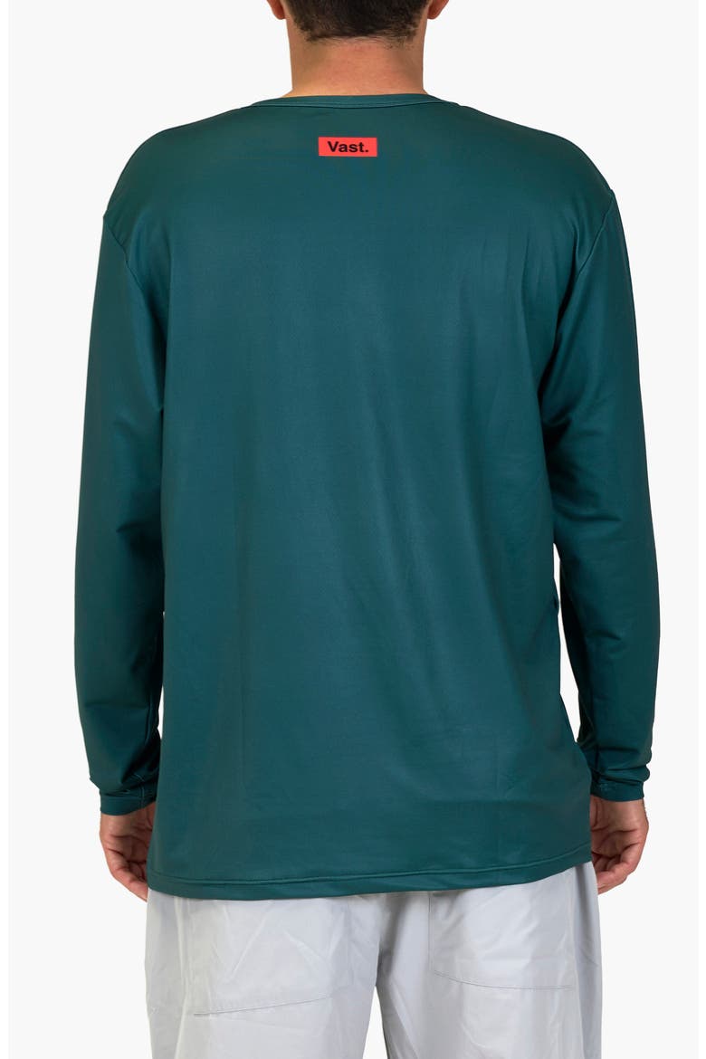 Green Waste Aqua Terra Performance Long Sleeve T-Shirt, Alternate, color, DARK GREEN