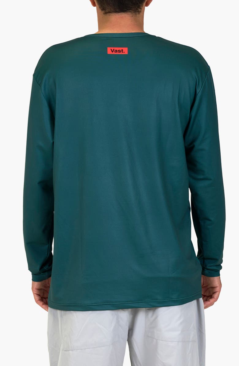 VAST Green Waste Aqua Terra Performance Long Sleeve T-Shirt, Alternate, color, Dark Green