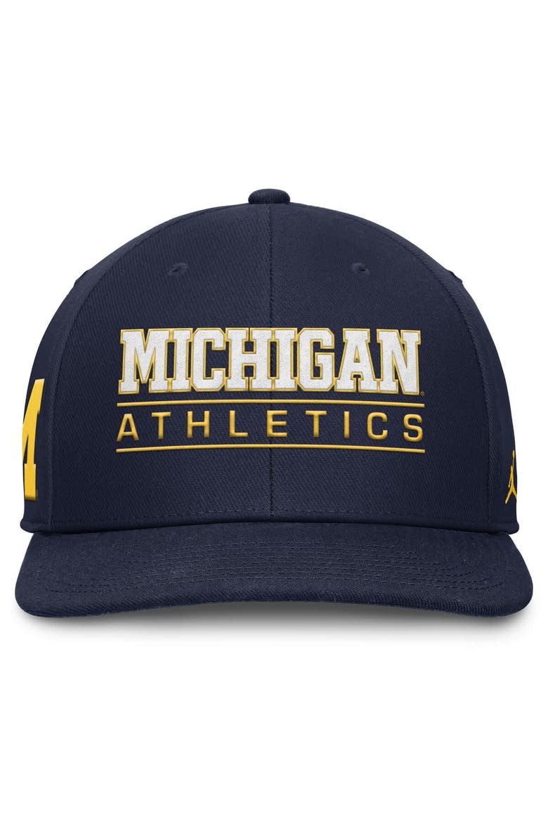 Jordan Brand Men's Jordan Brand  Navy Michigan Wolverines Athletics Pro Adjustable Hat, Alternate, color, Navy